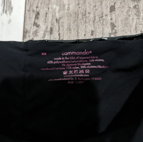 Commando Perfect Control Patent Leather Legging in Black womens size xs - Picture 4 of 5